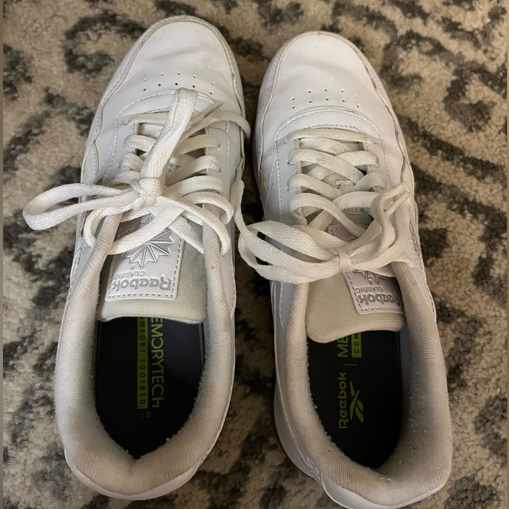 White Reebok Sneakers - Picture 6 of 6